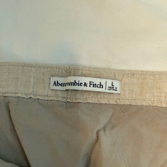 Abercrombie & Fitch Tan Linen-Blend Skirt - Picture 2 of 5